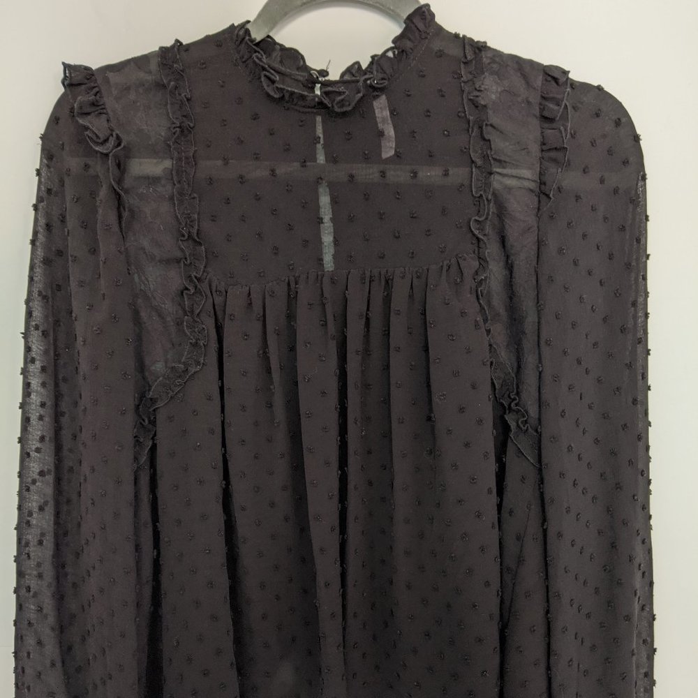 Zara Black Blouse | Zara: Trafaluc Collection